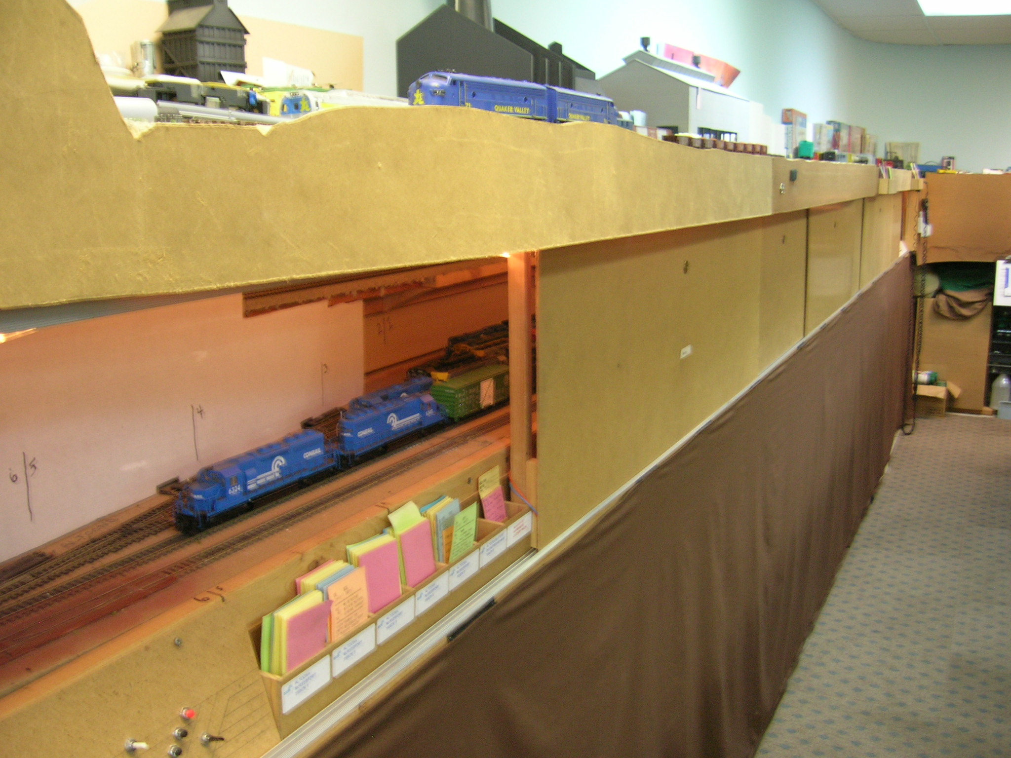Westbound staging under Costello