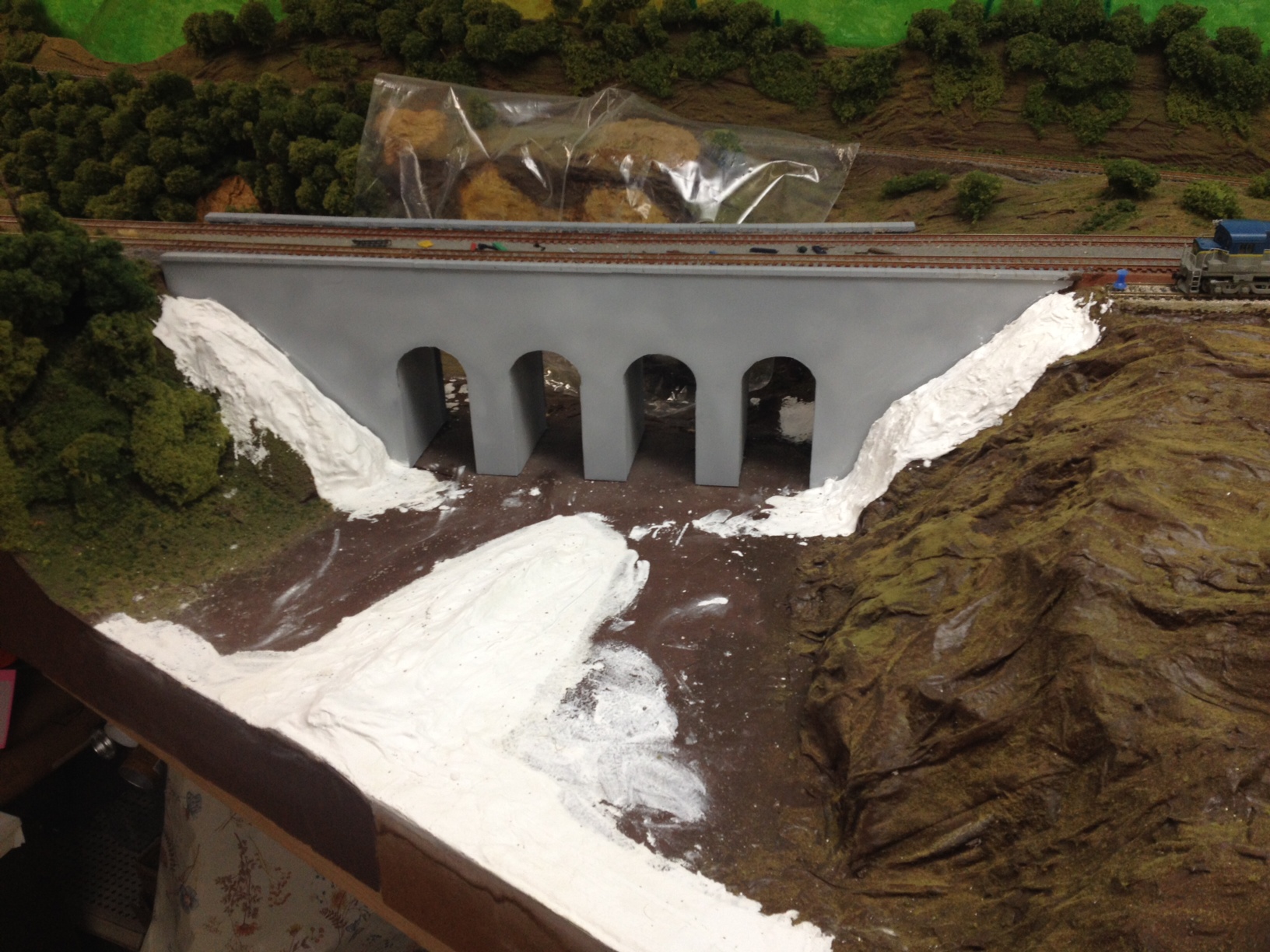 River bank under repair